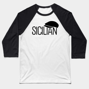 Sicilian with Coppola Hat Baseball T-Shirt